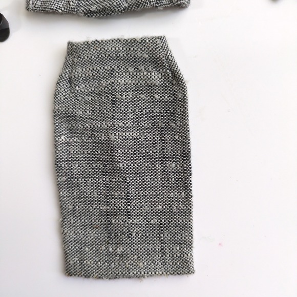 Vtg 60s Mattel Barbie Career Girl #954 Tweed Suit Outfit Black White COMPLETE - Picture 5 of 10